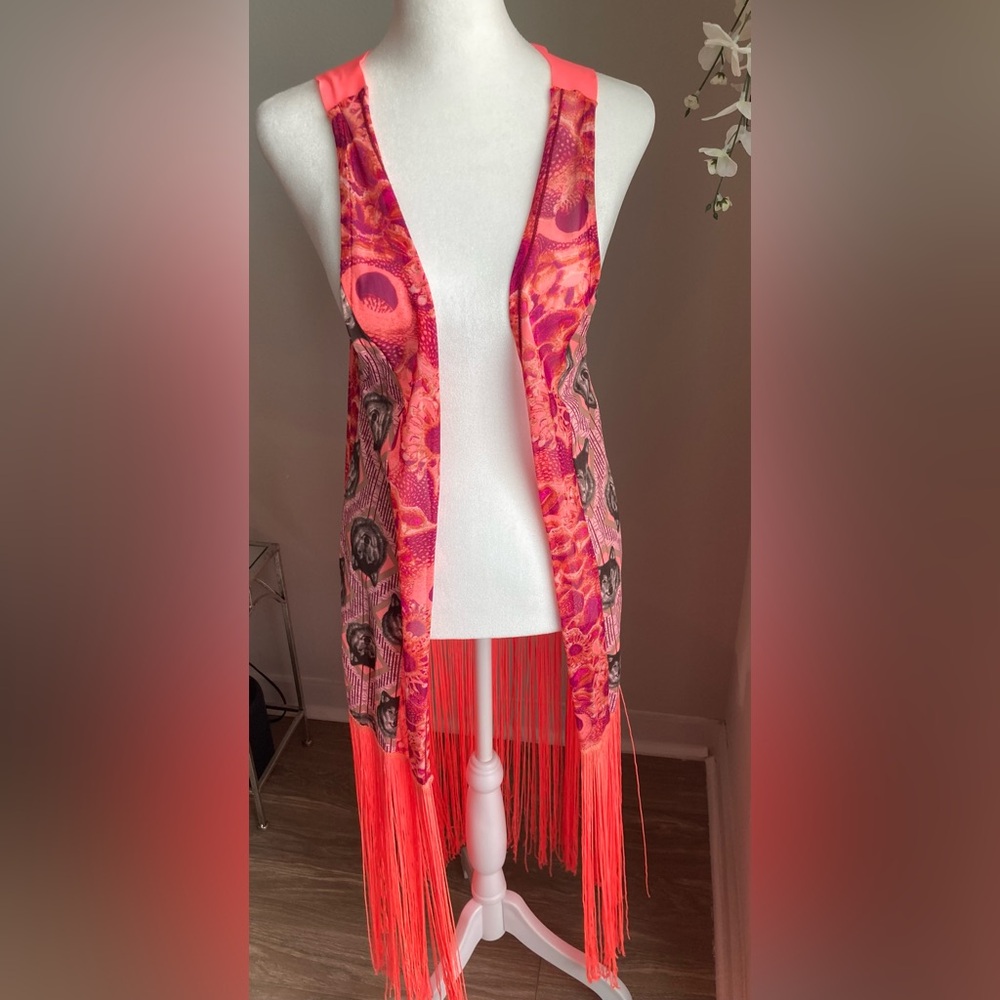 Maaji Swim Coverup Neon with Funky Detail and Wolf Design